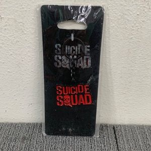 Suicide Squad Logo Movie Key Chain Red Black WB DC Comics BioWorld Ages 14+